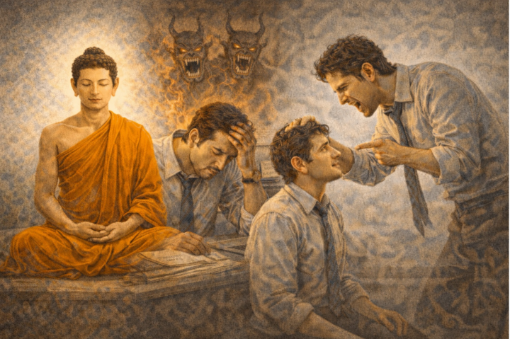 Kiệt quệ khi đi l&agrave;m: Phật chỉ ra c&aacute;ch đối xử với ch&iacute;nh m&igrave;nh tốt hơn - Ảnh 1.