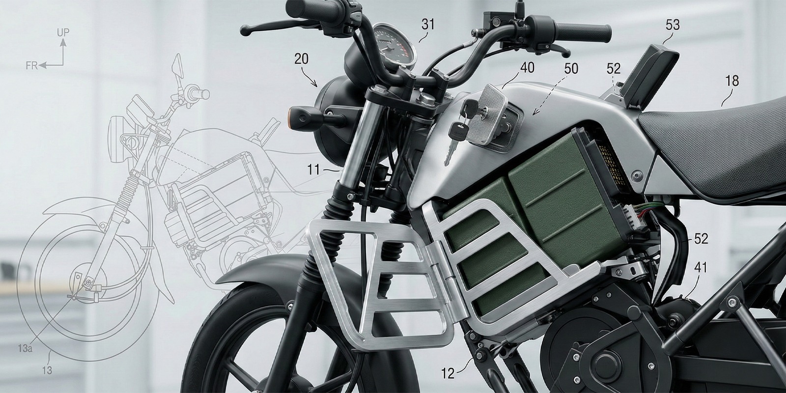 Honda h&eacute; lộ xe m&aacute;y điện si&ecirc;u rẻ trong bằng s&aacute;ng chế mới, tham vọng phổ cập phương tiện điện to&agrave;n cầu - Ảnh 2.