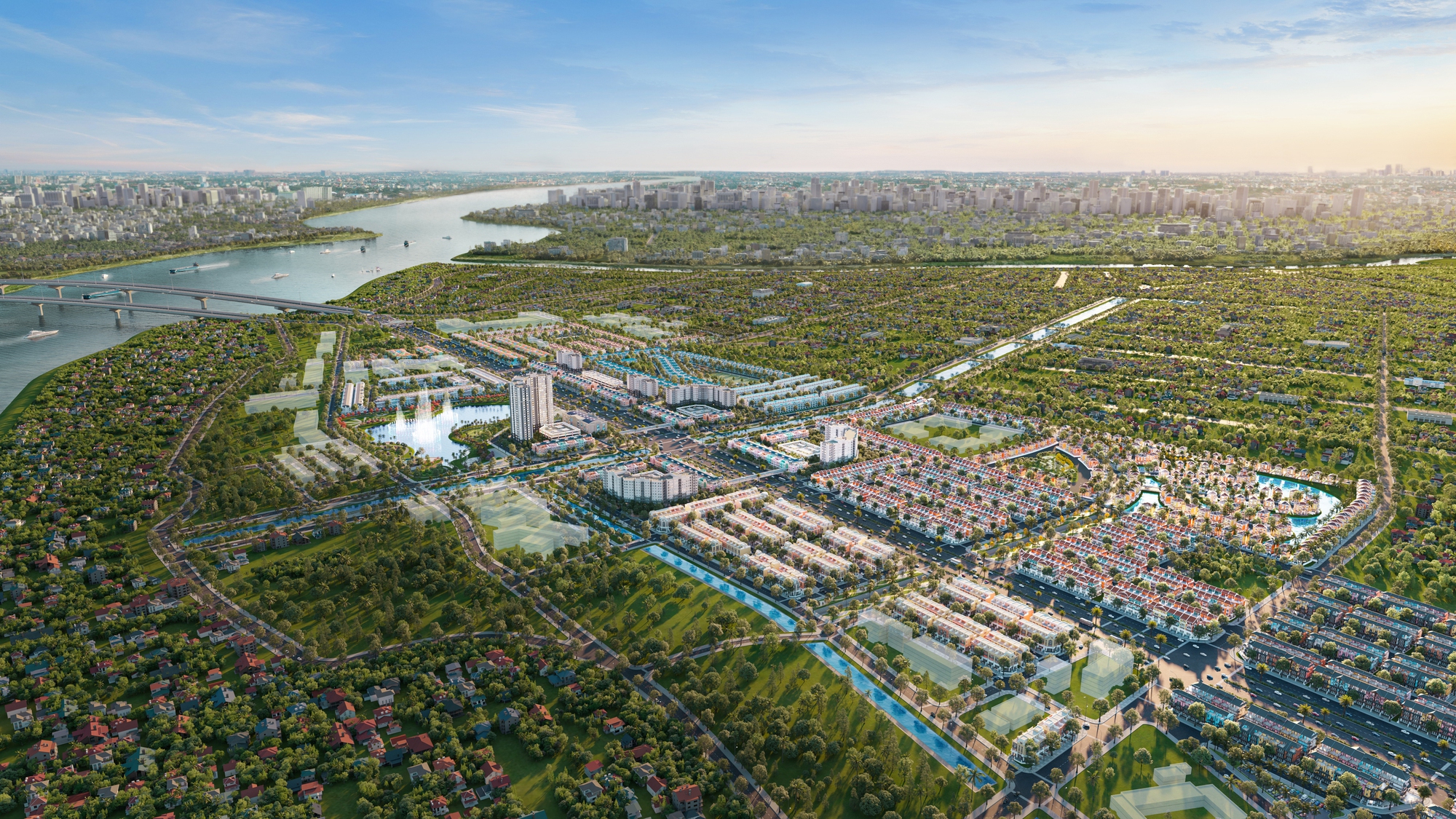 Khởi c&ocirc;ng si&ecirc;u đ&ocirc; thị xanh "th&agrave;nh phố &aacute;nh s&aacute;ng" 13 ng&agrave;n tỉ đồng b&ecirc;n bờ s&ocirc;ng M&atilde; - Ảnh 2.