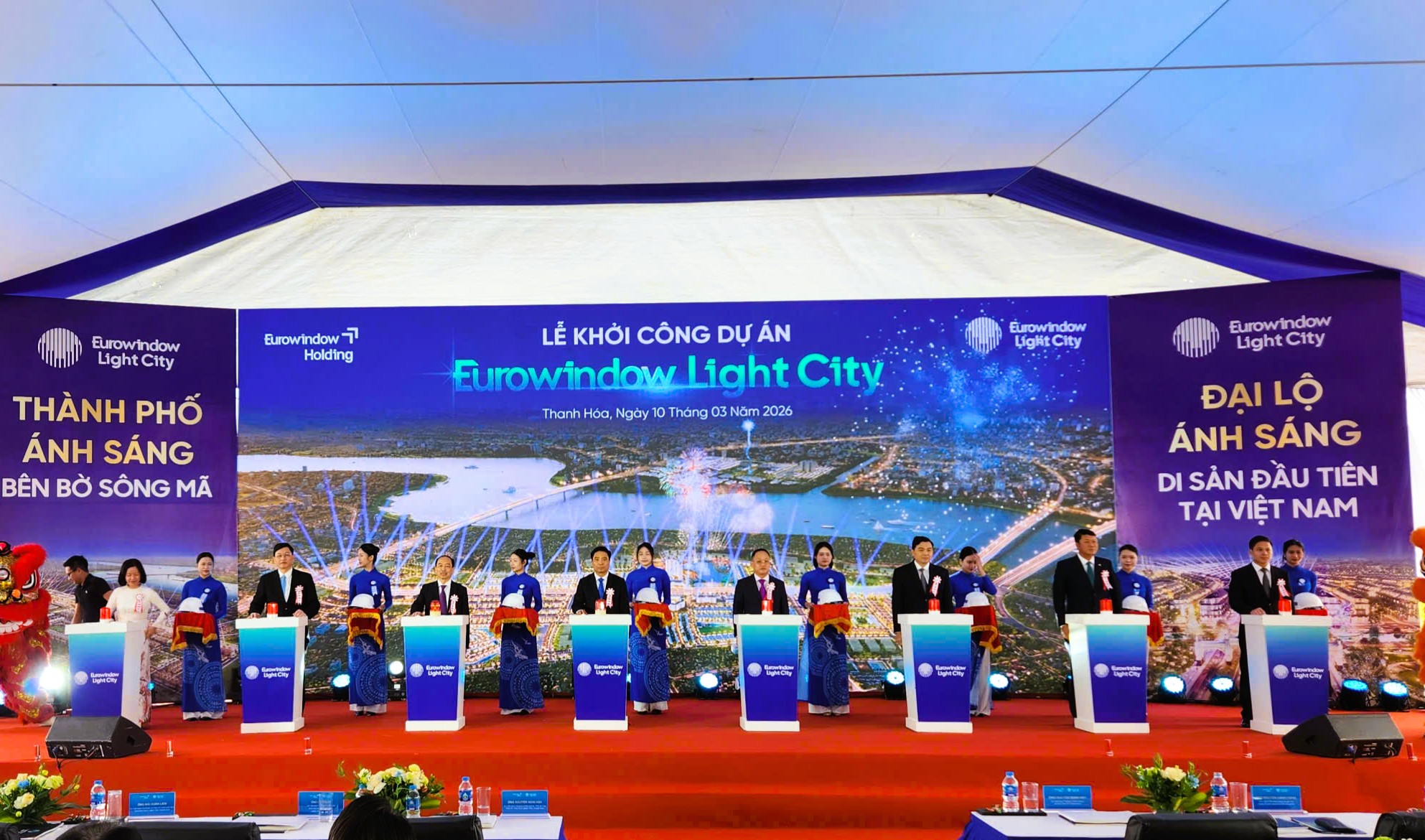 Khởi c&ocirc;ng si&ecirc;u đ&ocirc; thị xanh "th&agrave;nh phố &aacute;nh s&aacute;ng" 13 ng&agrave;n tỉ đồng b&ecirc;n bờ s&ocirc;ng M&atilde; - Ảnh 1.