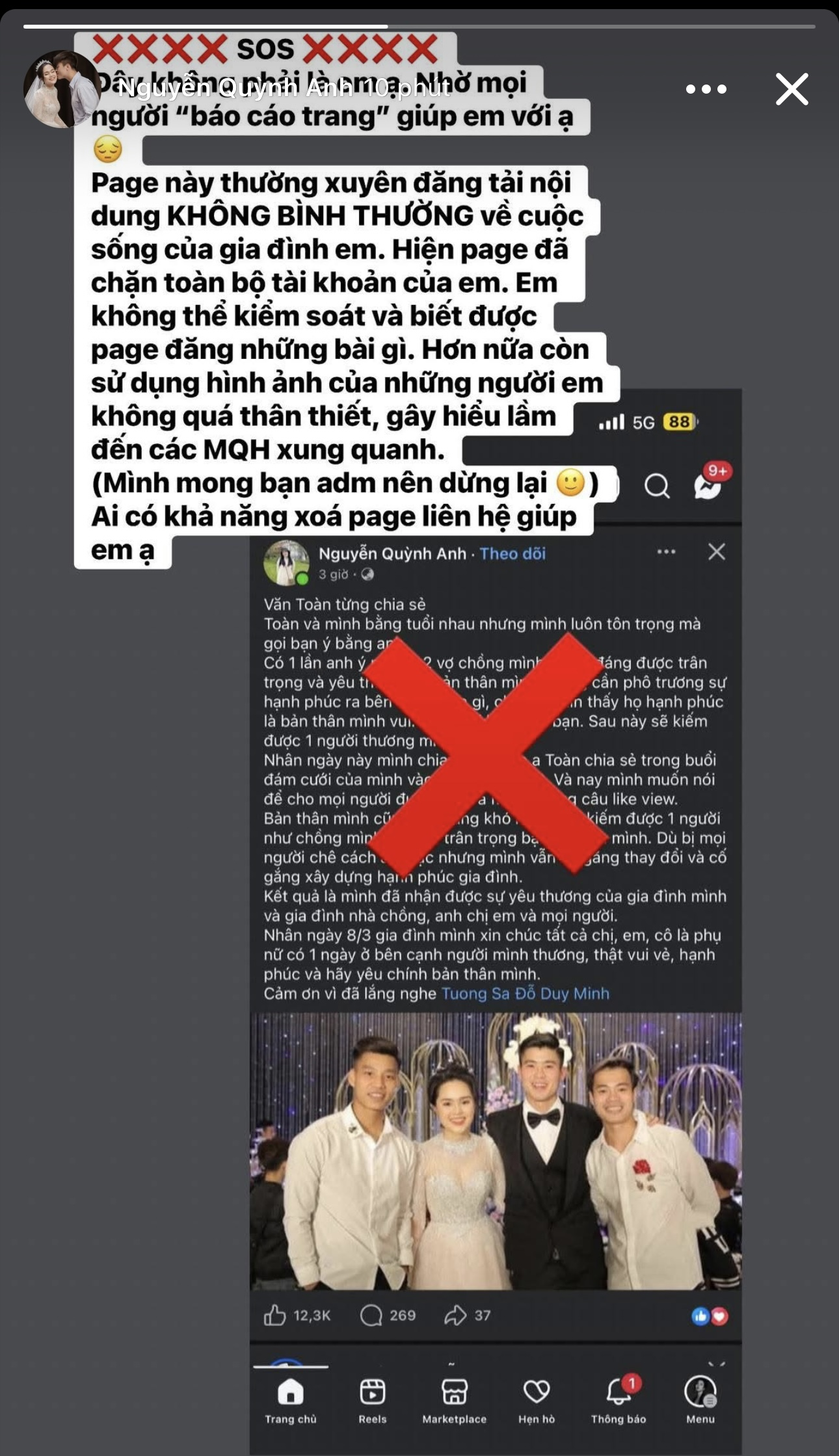 Kẻ giả mạo vợ Duy Mạnh &ldquo;var&rdquo; từ Chu Thanh Huyền đến tọc mạch chuyện Văn To&agrave;n - Ho&agrave; Minzy, ch&iacute;nh chủ l&ecirc;n tiếng trong bất lực- Ảnh 1.