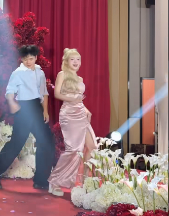 Nhảy cực sung ở đ&aacute;m cưới, hot girl bất ngờ viral nhờ nhan sắc đỉnh cao- Ảnh 1.