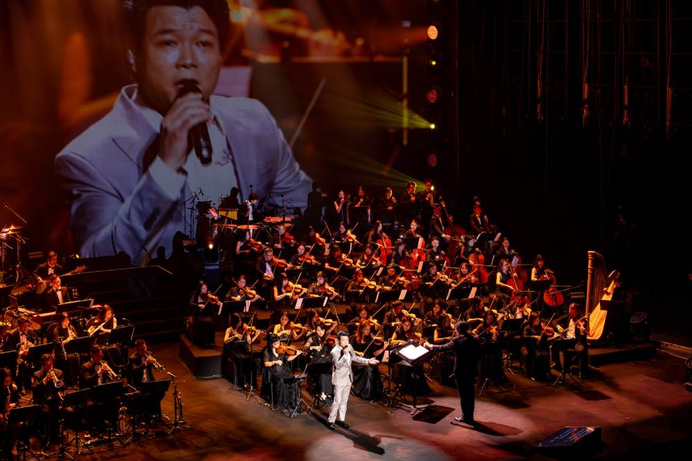Gần 100 nhạc công Dàn nhạc Giao hưởng Quân đội tiếp lửa cho Vũ Thắng Lợi trong Mùa chim én bay - Ảnh 1.