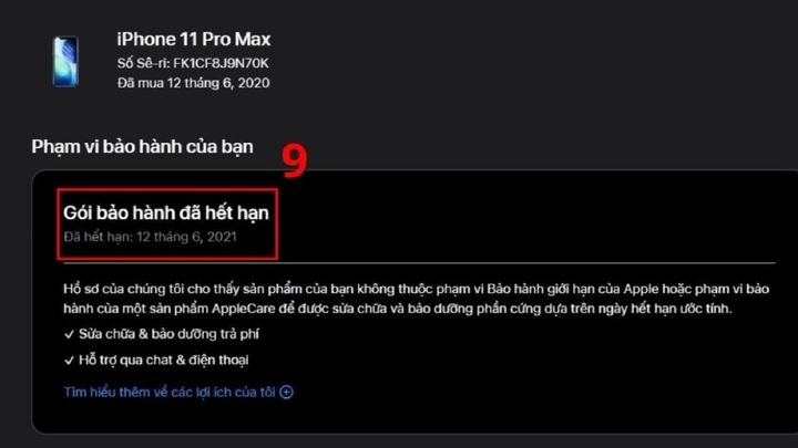 C&aacute;ch kiểm tra bảo h&agrave;nh iPhone cũ ch&iacute;nh x&aacute;c v&agrave; nhanh ch&oacute;ng năm 2026 - Ảnh 6.