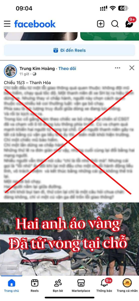 Th&ocirc;ng tin sai về 2 CSGT thanh h&oacute;a tử vong khi truy đuổi vi phạm giao th&ocirc;ng - Ảnh 1.