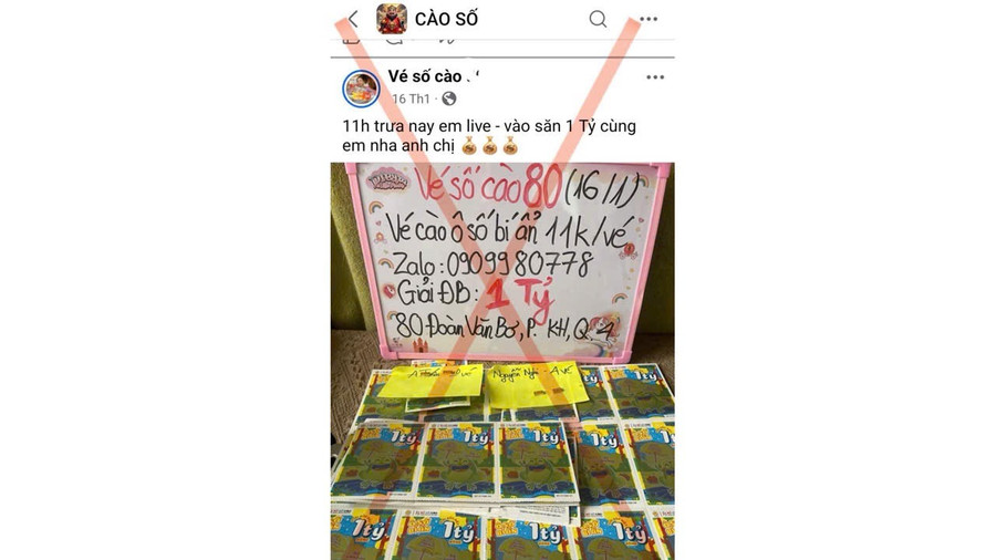 Cảnh b&aacute;o lừa đảo xổ số c&agrave;o online khiến nạn nh&acirc;n mất 100 triệu đồng tại Gia Lai - Ảnh 2.