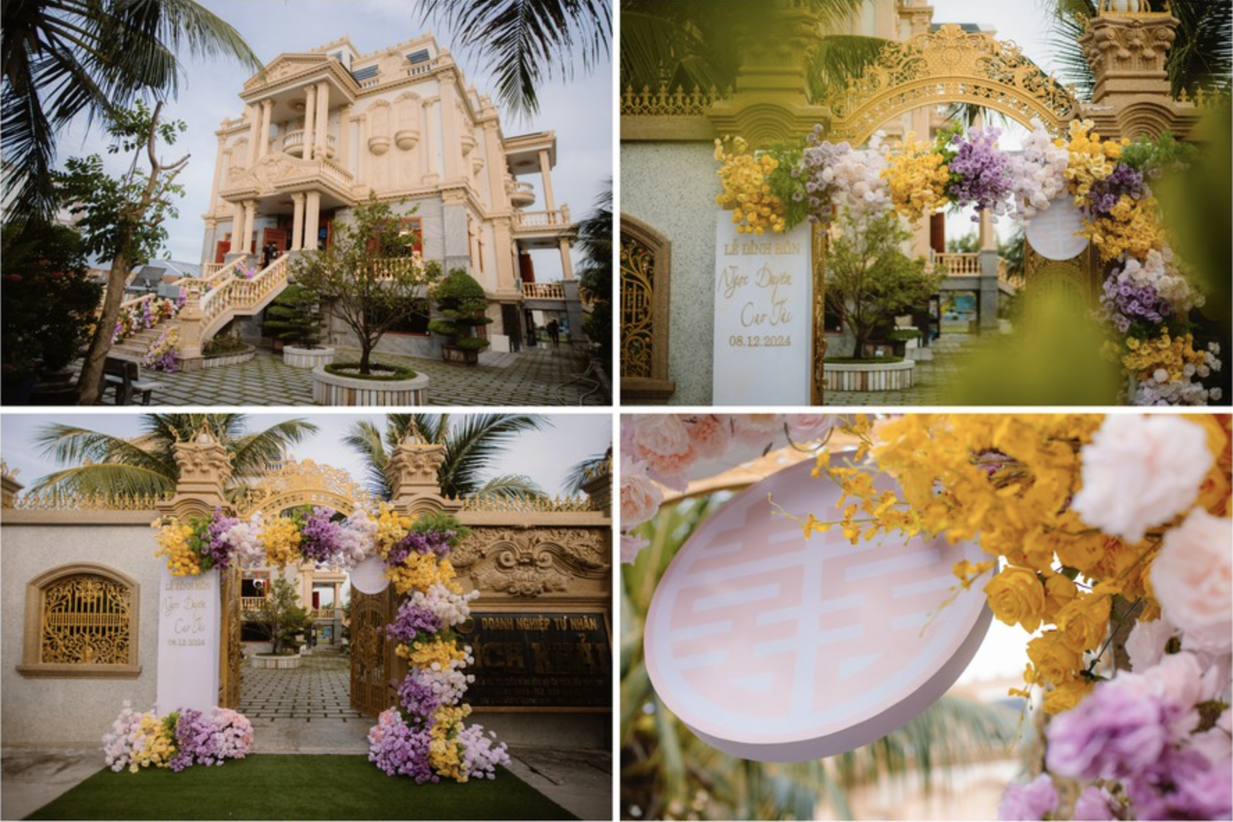 "Thi&ecirc;n kim tiểu thư" ở C&agrave; Mau đi lấy chồng: Rạp cưới l&agrave; dinh thự hơn 100 tỷ, hoa tươi ngập tr&agrave;n tựa l&acirc;u đ&agrave;i cổ t&iacute;ch - Ảnh 5.