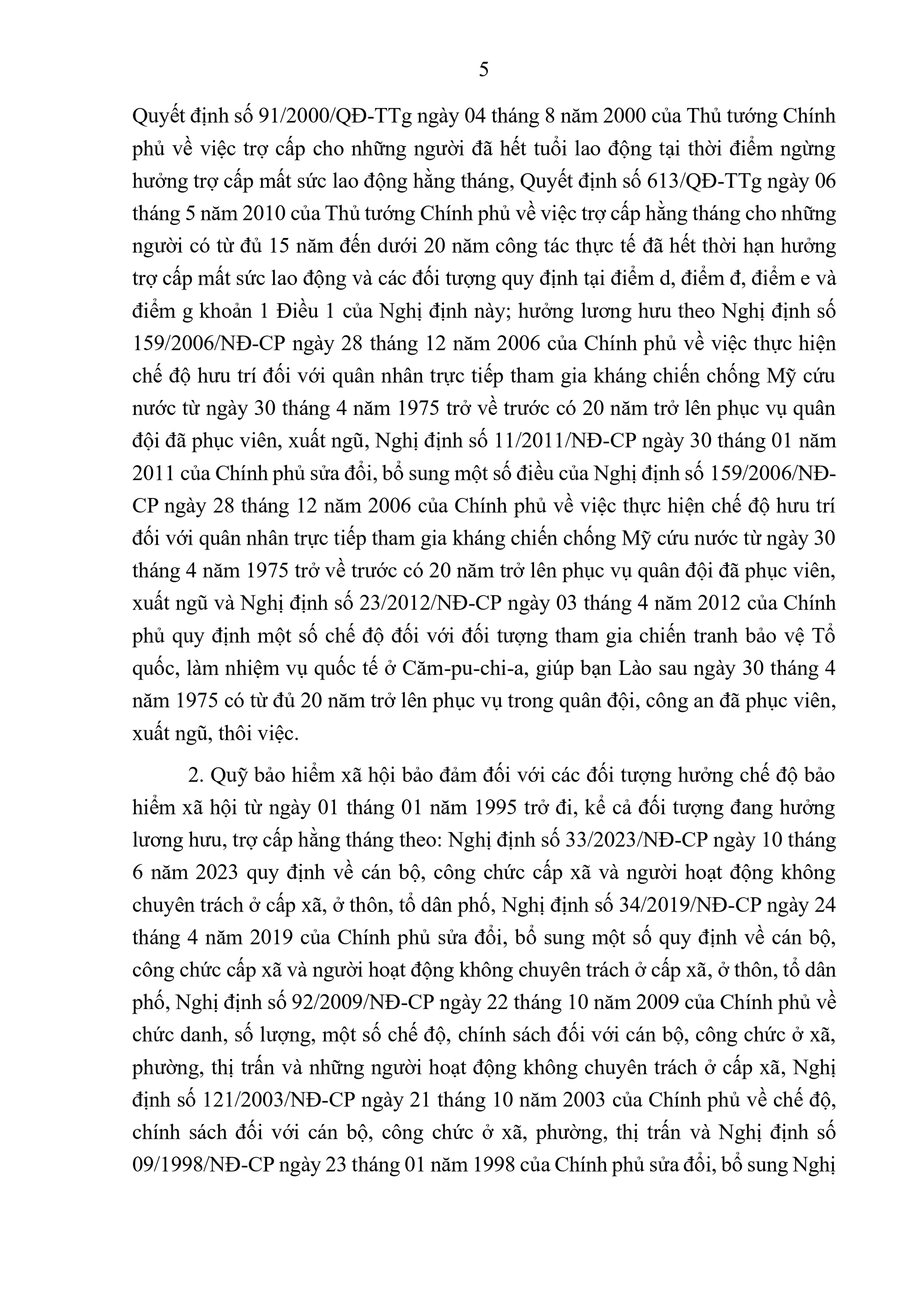 Dự thảo Nghị định điều chỉnh lương hưu 2026 v&agrave; trợ cấp bảo hiểm x&atilde; hội mới - Ảnh 5.