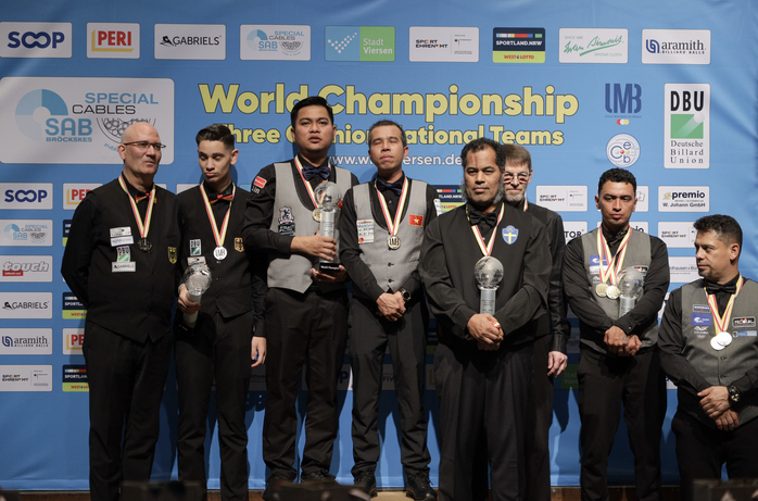 Đánh bại chủ nhà Đức, Quyết Chiến và Thanh Tự vô địch billiards carom thế giới - Ảnh 5.