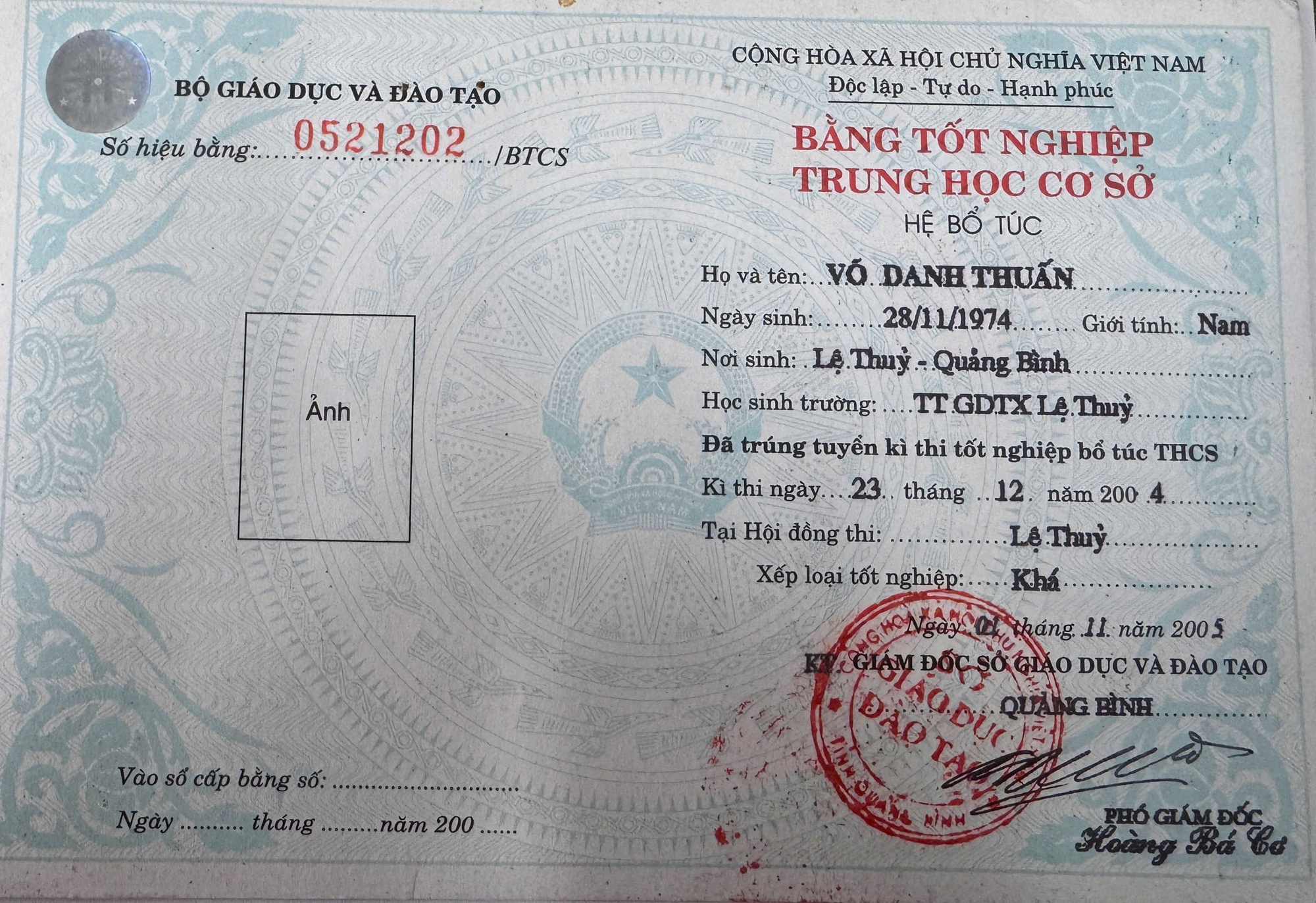 Chủ tịch Uỷ ban MTTQ xã Sen Ngư học cấp 3 khi chưa tốt nghiệp cấp 2? - Ảnh 1.