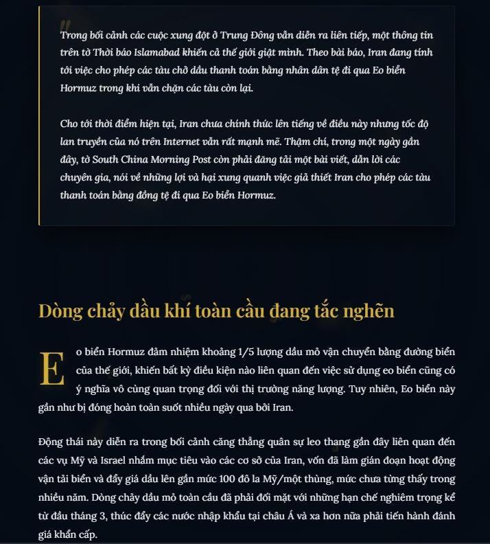 Đưa ra quyết định chấn động tại eo biển Hormuz, Iran làm “rung chuyển” hệ thống giúp Mỹ thống trị tài chính toàn cầu trong hơn 70 năm qua - Ảnh 4.