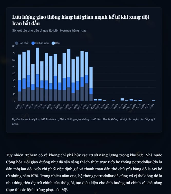 Đưa ra quyết định chấn động tại eo biển Hormuz, Iran làm “rung chuyển” hệ thống giúp Mỹ thống trị tài chính toàn cầu trong hơn 70 năm qua - Ảnh 5.