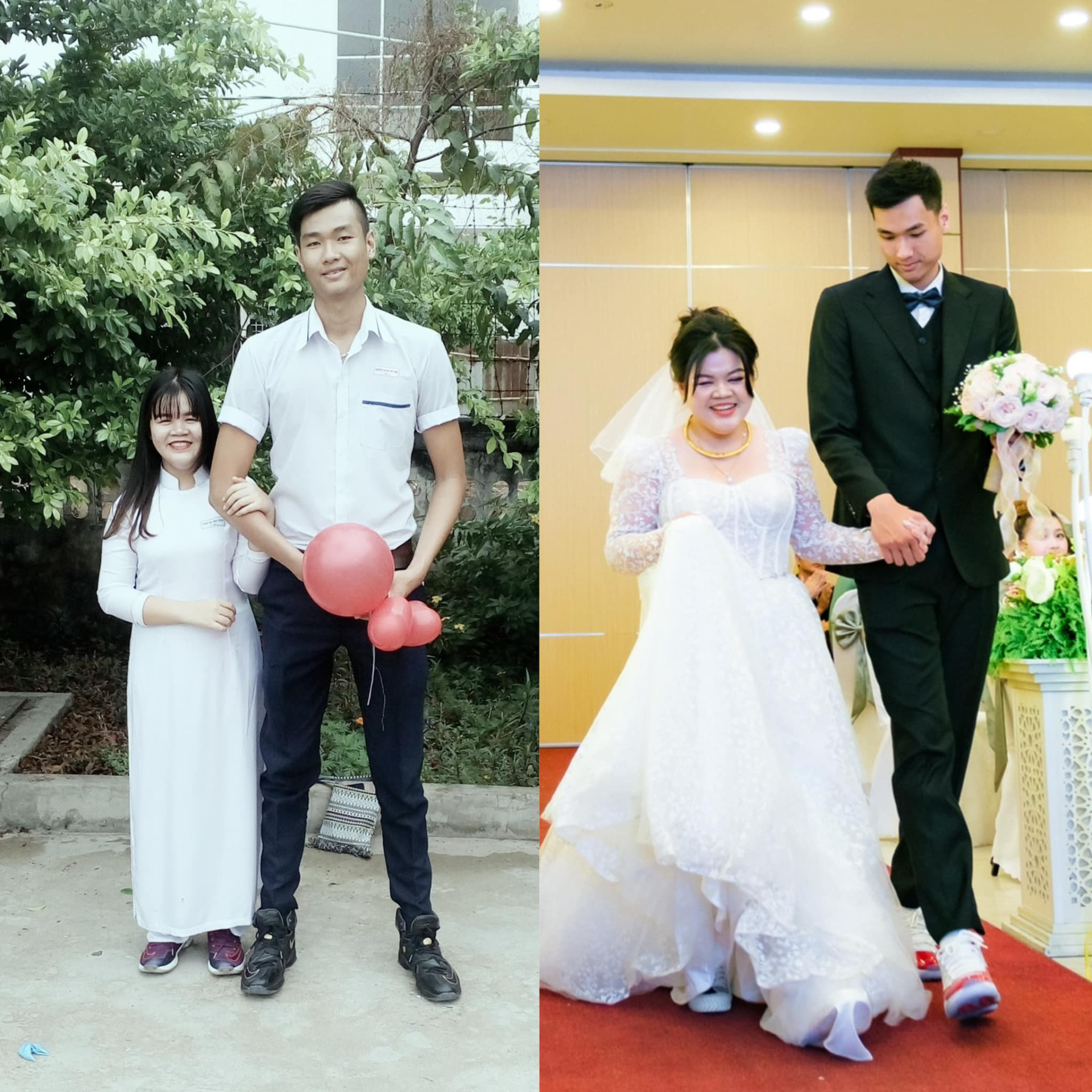 H&ocirc;n nh&acirc;n của ch&agrave;ng trai miền T&acirc;y cao 2m03 v&agrave; vợ bị cho l&agrave; "ch&ecirc;nh lệch": Chăm chồng như em b&eacute;!- Ảnh 2.