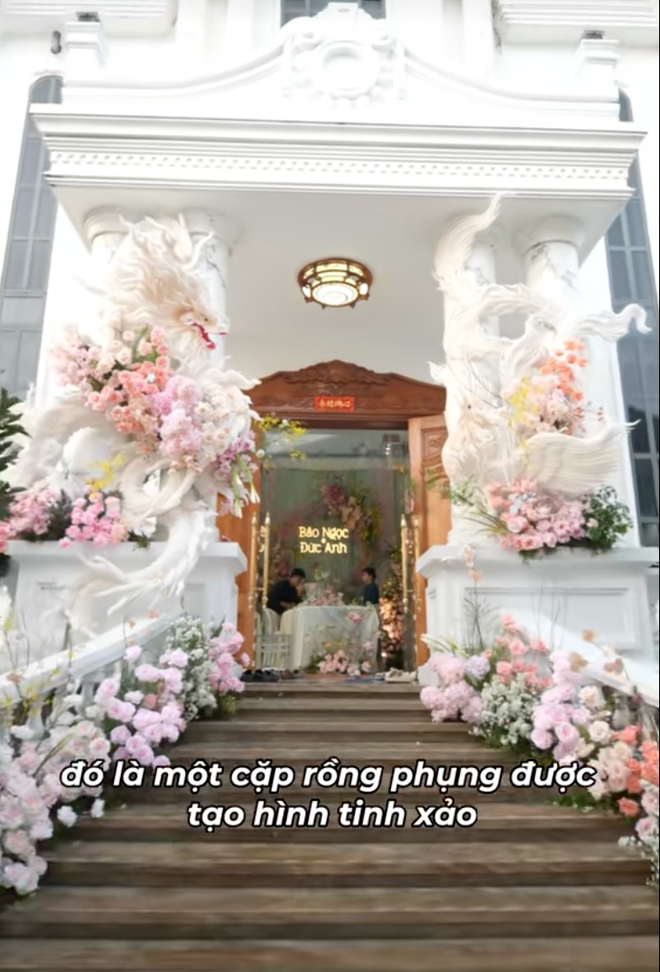 Đ&aacute;m cưới của cặp đ&ocirc;i S&oacute;c Trăng đẹp kh&aacute; tinh tế với t&ocirc;ng pastel giữa dinh thự xa hoa, từng chi tiết đều được vẽ bằng tay- Ảnh 18.