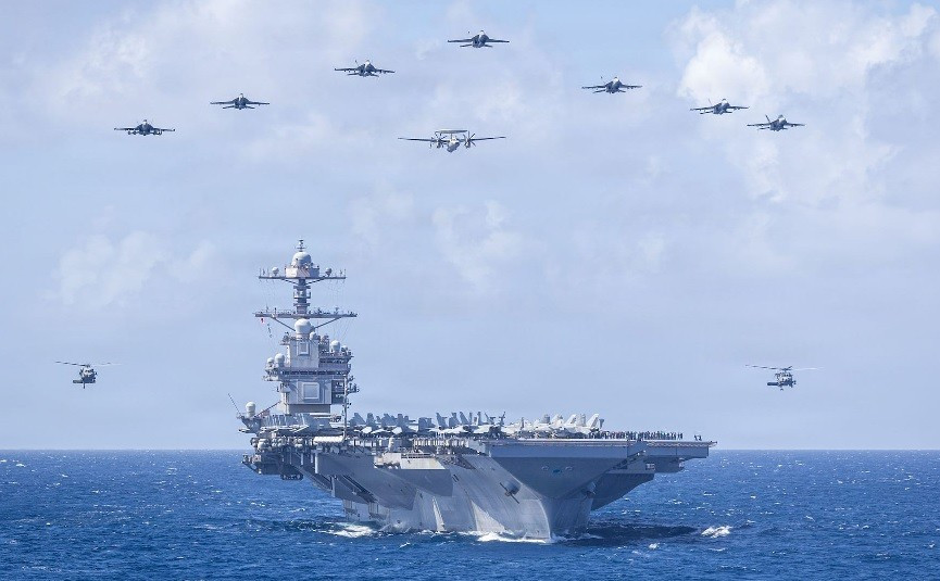 T&agrave;u s&acirc;n bay Gerald R . Ford r&uacute;t khỏi chiến dịch chống Iran để sửa chữa trong 14 th&aacute;ng - Ảnh 1.