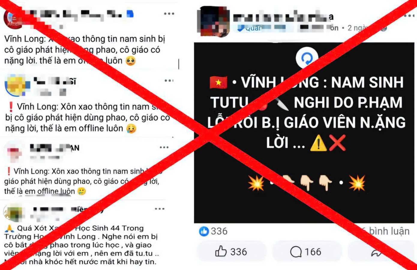 C&ocirc;ng an Vĩnh Long l&ecirc;n tiếng về th&ocirc;ng tin sai sự thật li&ecirc;n quan đến nam sinh tự tử - Ảnh 1.