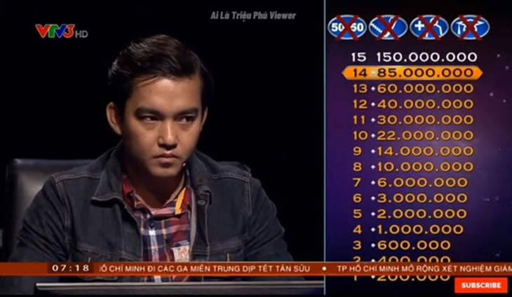 Nguyễn Trường Giang: 'Kỷ lục gia' mới của Ai Là Triệu Phú