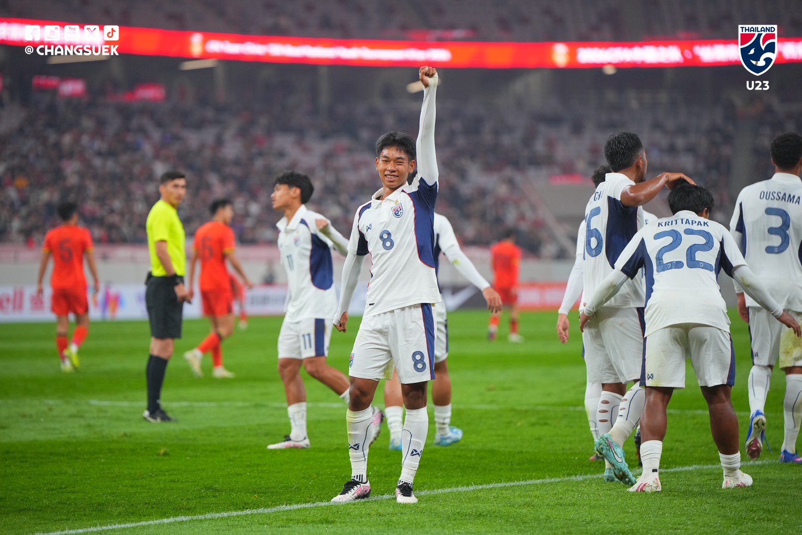 2 lần ph&aacute; lưới U23 Trung Quốc, U23 Th&aacute;i Lan tạo ra cục diện "nghẹt thở" ở giải đấu c&oacute; U23 Việt Nam - Ảnh 1.