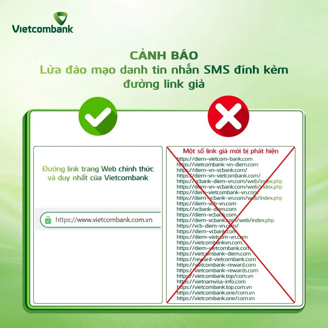 Vietcombank cảnh b&aacute;o lừa đảo trực tuyến năm 2026: Bảo vệ th&ocirc;ng tin c&aacute; nh&acirc;n của bạn - Ảnh 2.