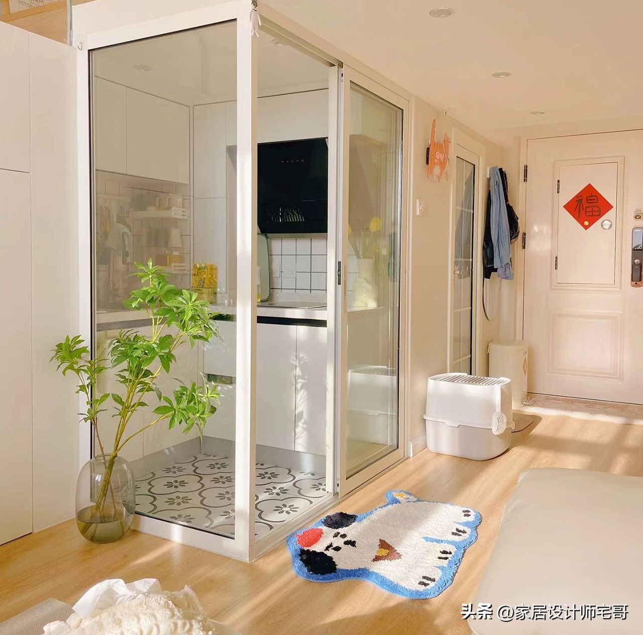 Căn hộ 23m&sup2; từ chối bếp mở: Quyết định tưởng lỗi thời nhưng gi&uacute;p kh&ocirc;ng gian gọn g&agrave;ng v&agrave; dễ sống hơn hẳn- Ảnh 7.
