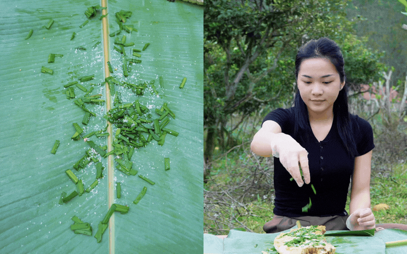 Nhộng ong rừng nướng l&aacute; chuối: Đặc sản v&ugrave;ng cao kh&ocirc;ng thể bỏ lỡ - Ảnh 3.