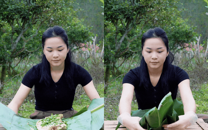 Nhộng ong rừng nướng l&aacute; chuối: Đặc sản v&ugrave;ng cao kh&ocirc;ng thể bỏ lỡ - Ảnh 4.