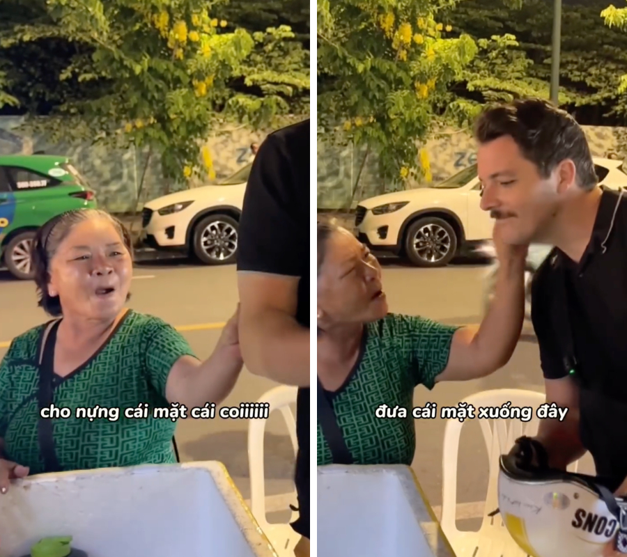 Kh&aacute;ch T&acirc;y b&agrave;y tỏ cảm nhận th&uacute; vị về người Việt sau khi bị nựng m&aacute; - Ảnh 1.