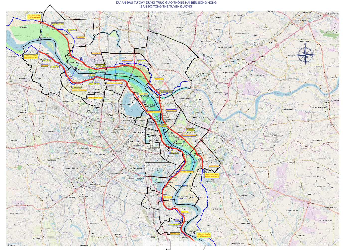 Chi tiết Trục đại lộ cảnh quan s&ocirc;ng Hồng qua c&aacute;c phường nội đ&ocirc; H&agrave; Nội 2026 - Ảnh 1.