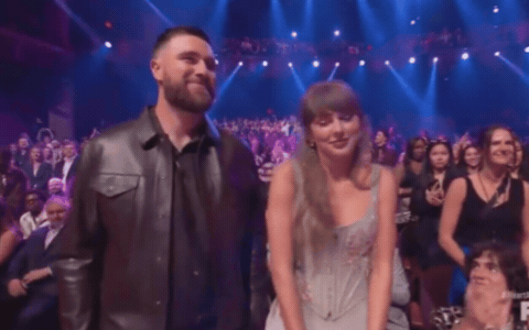 Taylor Swift lần đầu đưa vị h&ocirc;n phu đến lễ trao giải, m&agrave;n ra mắt l&agrave;ng nhạc khiến cả thế giới dậy s&oacute;ng!- Ảnh 1.