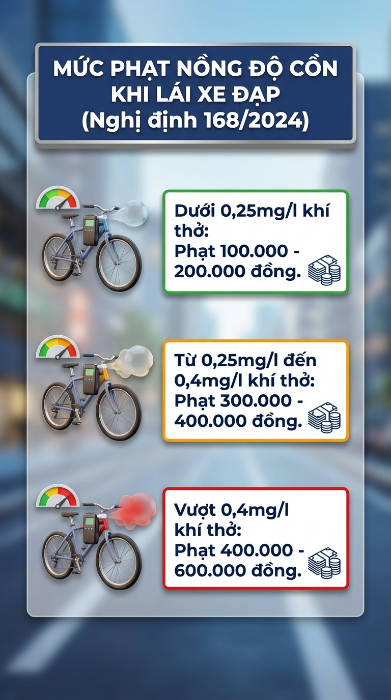 Mức phạt nồng độ cồn mới nhất đối với tất cả các loại xe sau khi bãi bỏ Nghị định 100, tài xế chú ý - Ảnh 3.