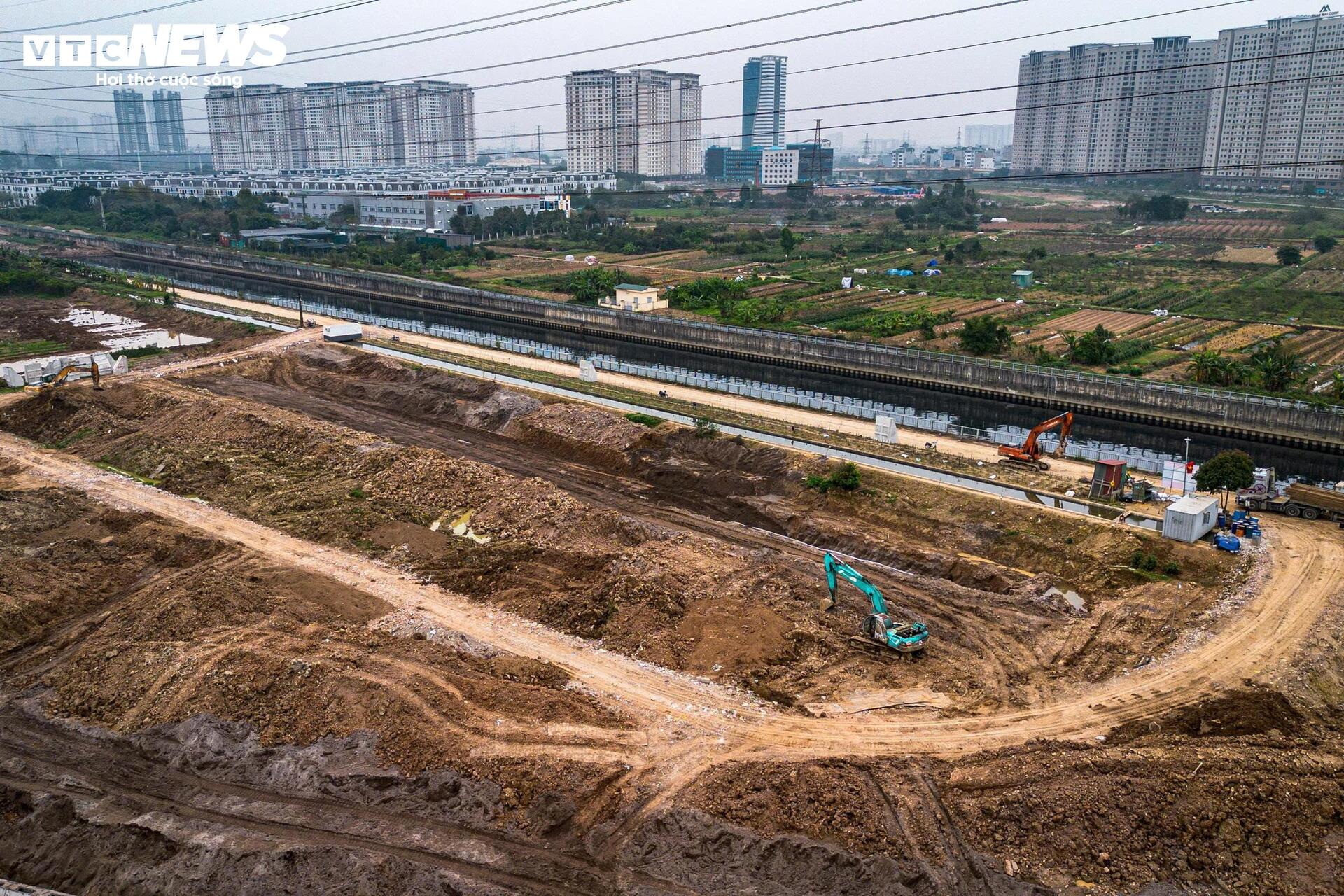 Cận cảnh hồ điều hòa Yên Nghĩa 25ha hơn 1 . 100 Tỷ đồng giảm ngập Tây Hà Nội - Ảnh 1.