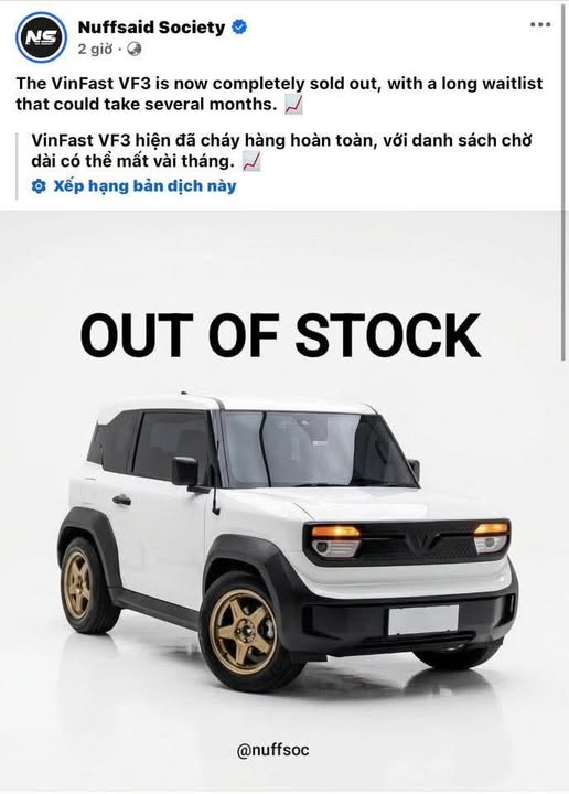 Gi&aacute; xăng chạm mốc 50.000 đồng/l&iacute;t, VinFast VF 3 bất ngờ 'ch&aacute;y h&agrave;ng' tại quốc gia l&aacute;ng giềng Việt Nam? - Ảnh 2.