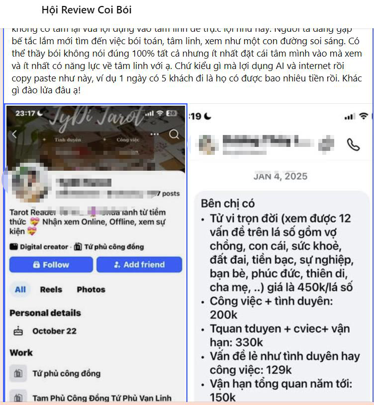 Xuất hiện thủ đoạn lừa đảo mới, người dân khi xem bói, giải hạn đầu năm đặc biệt chú ý - Ảnh 1.