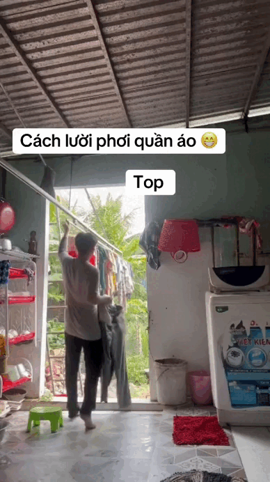 Gi&agrave;n phơi đồ tự động s&aacute;ng tạo khiến mạng x&atilde; hội dậy s&oacute;ng năm 2026 - Ảnh 2.