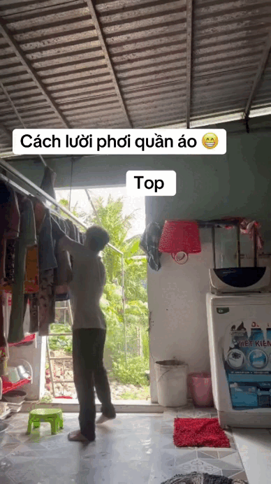 Gi&agrave;n phơi đồ tự động s&aacute;ng tạo khiến mạng x&atilde; hội dậy s&oacute;ng năm 2026 - Ảnh 3.