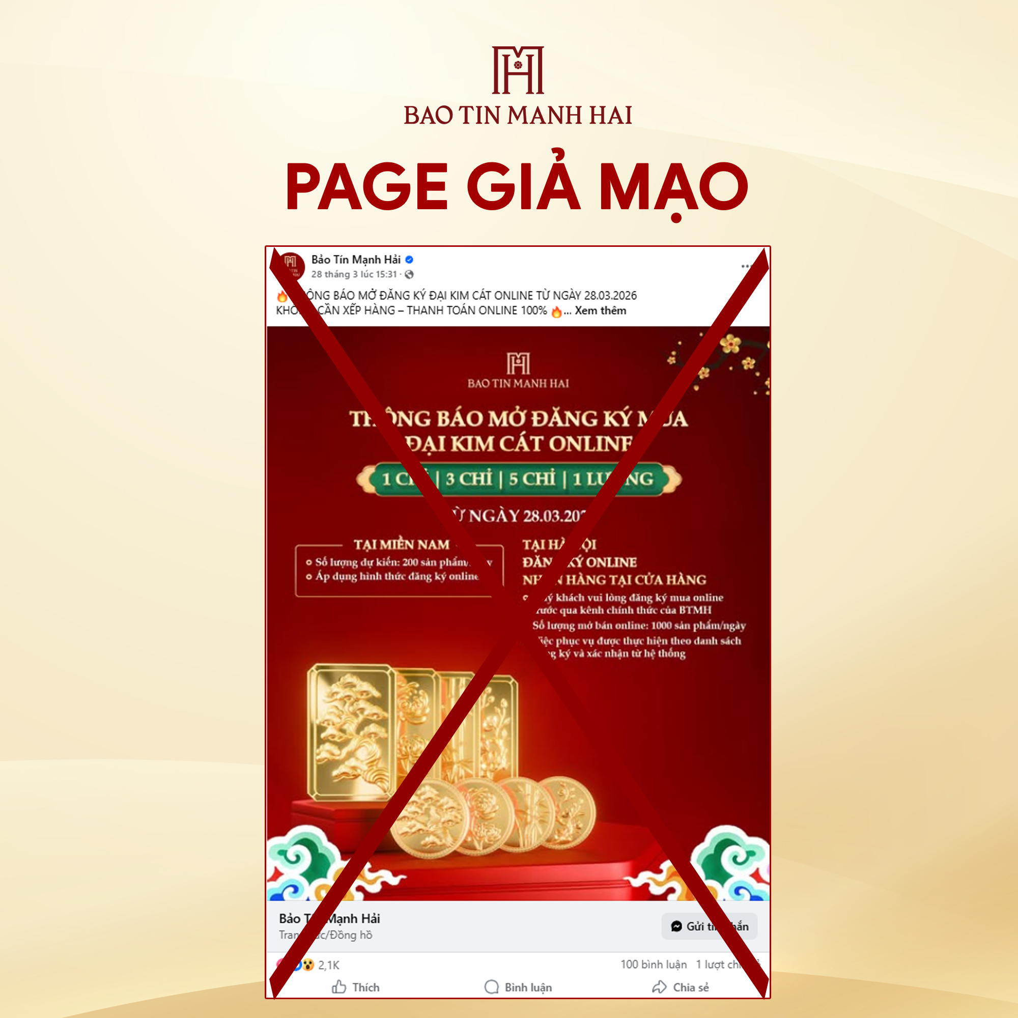 Bảo T&iacute;n Mạnh Hải ph&aacute;t cảnh b&aacute;o khẩn về sản phẩm v&agrave;ng "Đại Kim C&aacute;t" - Ảnh 3.