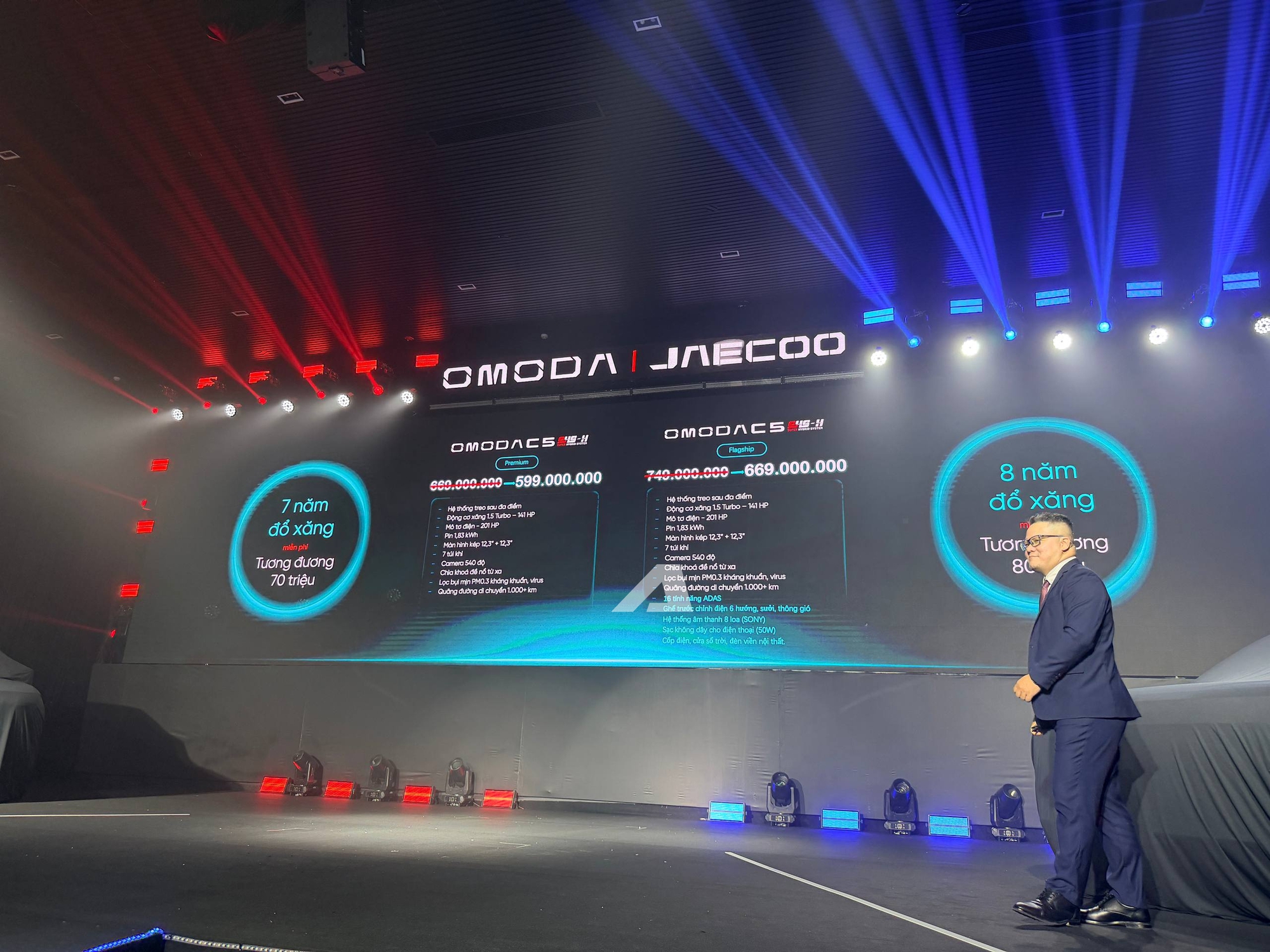 Omoda C5 SHS ra mắt Việt Nam: Gi&aacute; khởi điểm 599 triệu đồng, trang bị AI, sạc v&agrave; đổ đầy xăng đi hơn 1.000km, phả hơi n&oacute;ng v&agrave;o Toyota Corolla Cross- Ảnh 2.