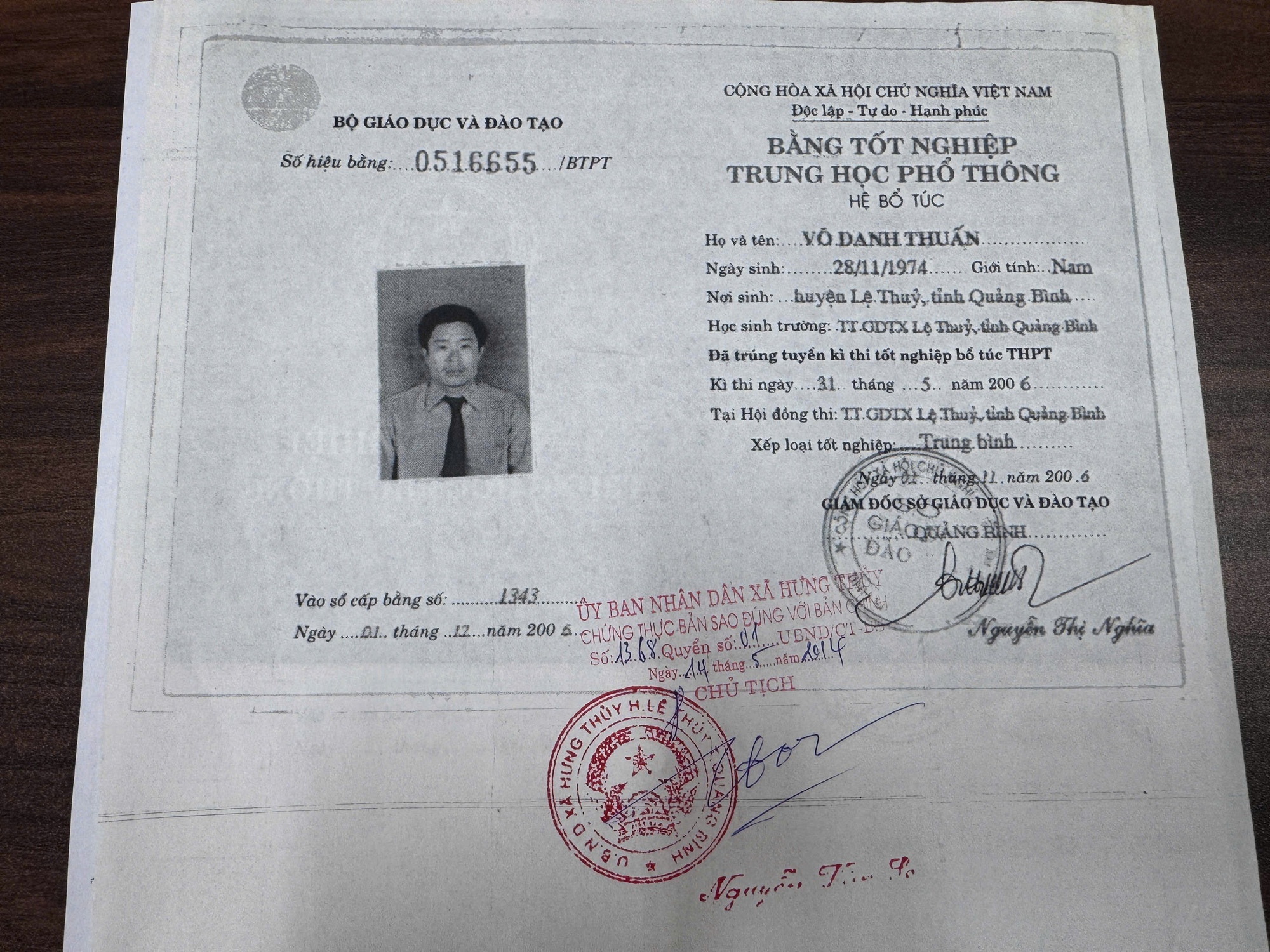 Th&ocirc;ng tin vụ Bằng tốt nghiệp của Chủ tịch MTTQ Việt Nam x&atilde; Sen Ngư g&acirc;y x&ocirc;n xao - Ảnh 1.