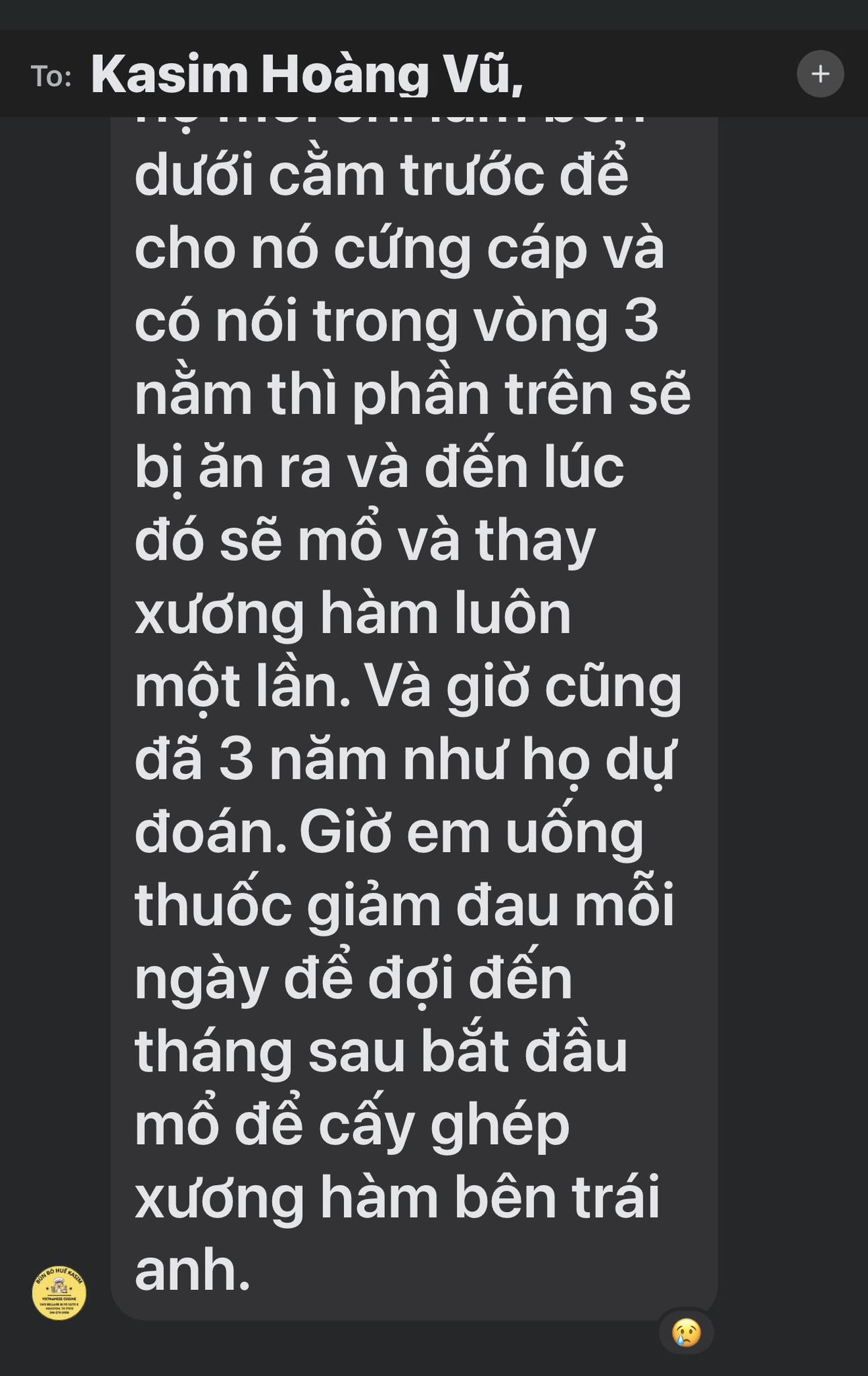 Ca sĩ Kh&aacute;nh Ho&agrave;ng tiết lộ tin nhắn đầy x&oacute;t xa của Kasim Ho&agrave;ng Vũ trước khi qua đời - Ảnh 3.