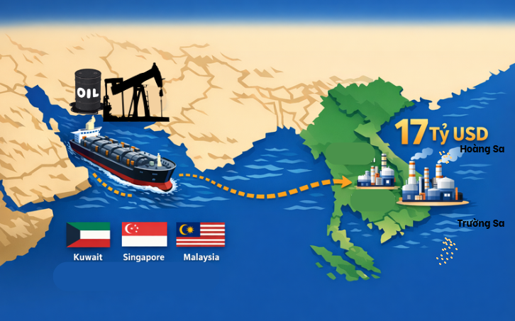 Căng thẳng Trung Đ&ocirc;ng: Ai đang cung cấp dầu th&ocirc;, kh&iacute; h&oacute;a lỏng lớn nhất cho Việt Nam? - Ảnh 1.