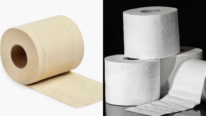 Giấy vệ sinh m&agrave;u v&agrave;ng v&agrave; m&agrave;u trắng: Lọai n&agrave;o tốt hơn? - Ảnh 1.