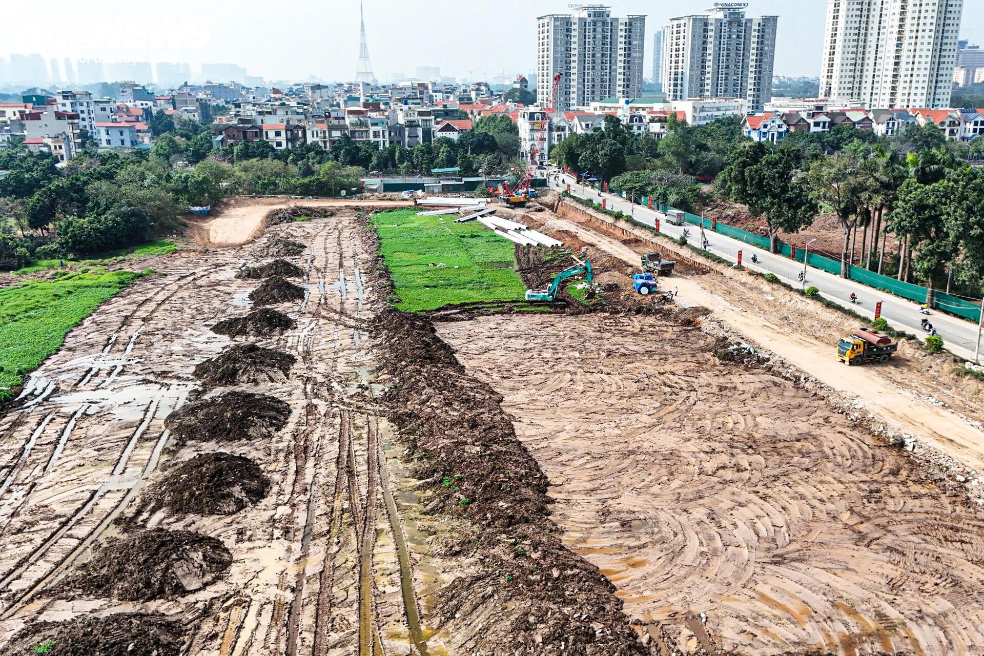 Hồ đầu mối Mễ Tr&igrave; chống ngập H&agrave; Nội: Dự &aacute;n 12ha giải quyết t&igrave;nh trạng ngập &uacute;ng - Ảnh 1.