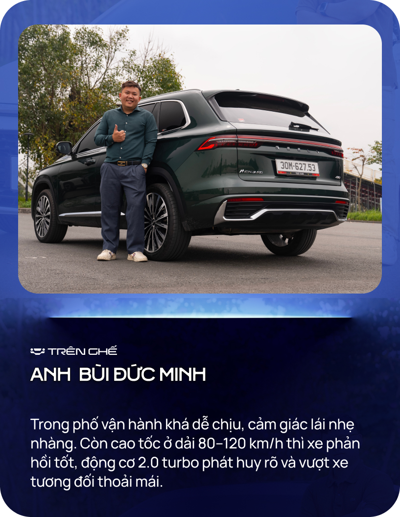 Bỏ qua CX-8, Everest, chủ xe Geely Monjaro: &lsquo;Đừng để xuất xứ đ&aacute;nh lừa cảm gi&aacute;c l&aacute;i&rsquo;- Ảnh 5.