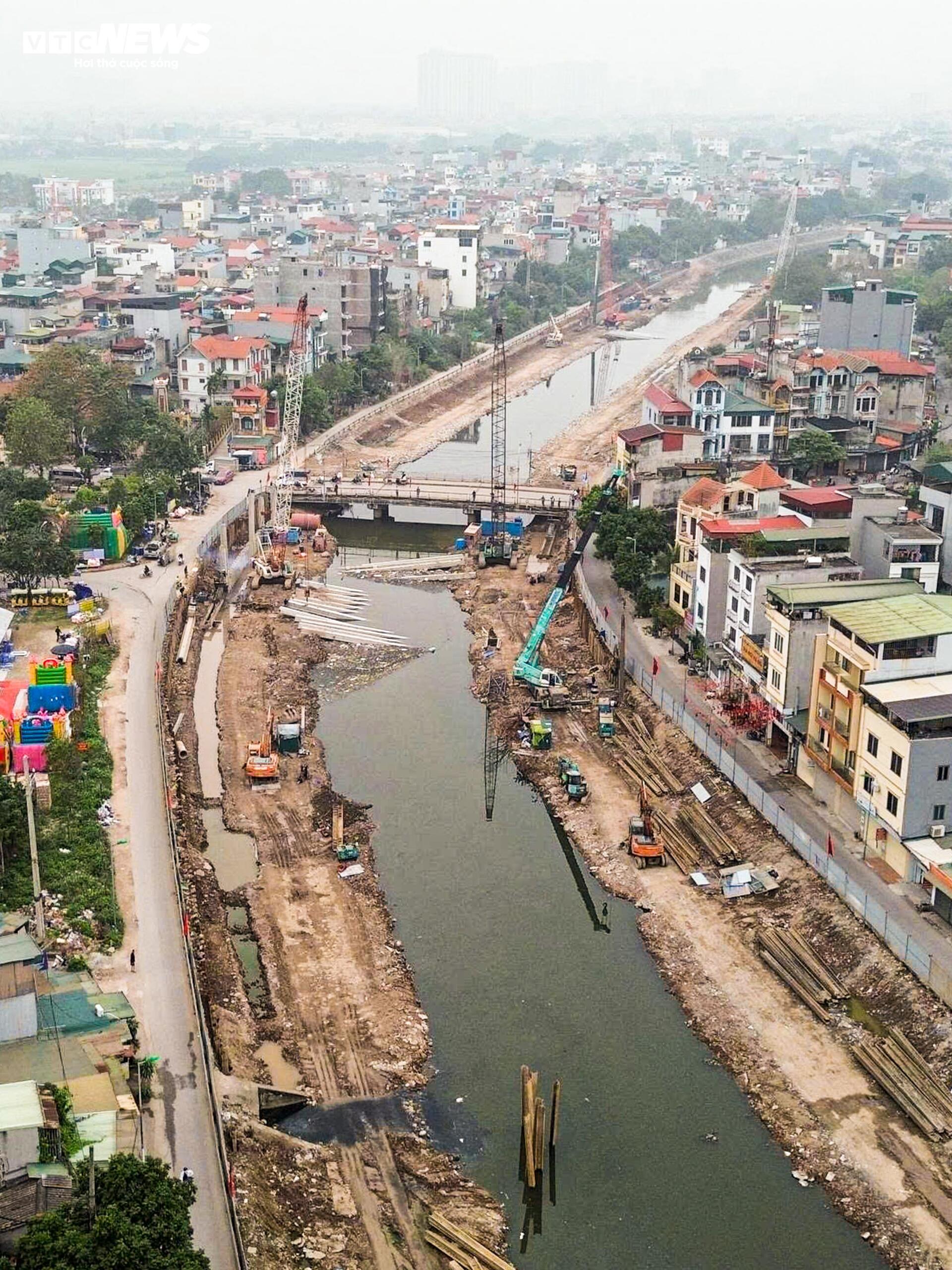 Cải tạo hạ lưu sông Kim Ngưu gần 700 tỷ đồng sắp hoàn thành tại Hà Nội - Ảnh 2.