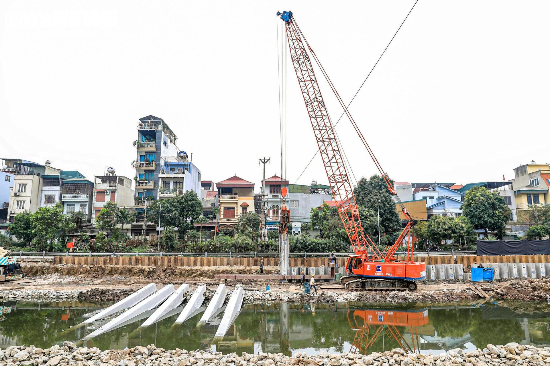 Cải tạo hạ lưu sông Kim Ngưu gần 700 tỷ đồng sắp hoàn thành tại Hà Nội - Ảnh 4.