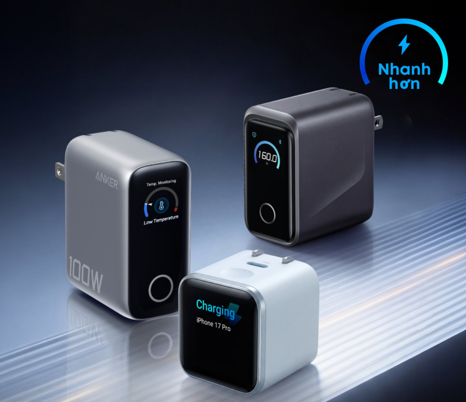 Anker Prime Smart Display ra mắt tại Việt Nam sạc 160W 3 cổng giá 850 nghìn - Ảnh 1.