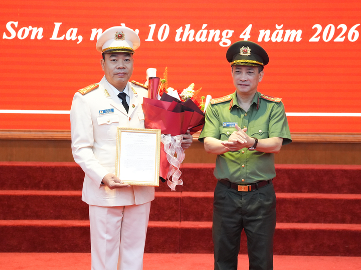 Đại t&aacute; L&ecirc; Hồng H&agrave; được bổ nhiệm l&agrave;m Ph&oacute; Gi&aacute;m đốc C&ocirc;ng an tỉnh Sơn La 2026 - Ảnh 1.