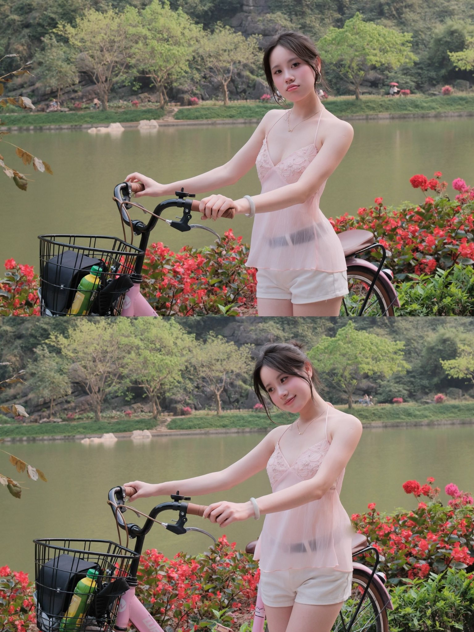 Dạo chơi ở Tuyệt T&igrave;nh Cốc, bộ ảnh của hot girl bất ngờ viral ch&oacute;ng mặt- Ảnh 4.