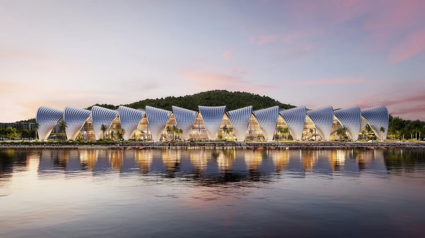 Đại gia gốc Thanh H&oacute;a x&acirc;y v&ograve;m th&eacute;p lớn nhất h&agrave;nh tinh g&oacute;p mặt tại c&ocirc;ng tr&igrave;nh APEC 2027: M&aacute;i th&eacute;p 12.000 tấn, vượt nhịp 81m kh&ocirc;ng cột, c&ocirc;ng nghệ Thụy Sĩ g&oacute;p sức - Ảnh 2.