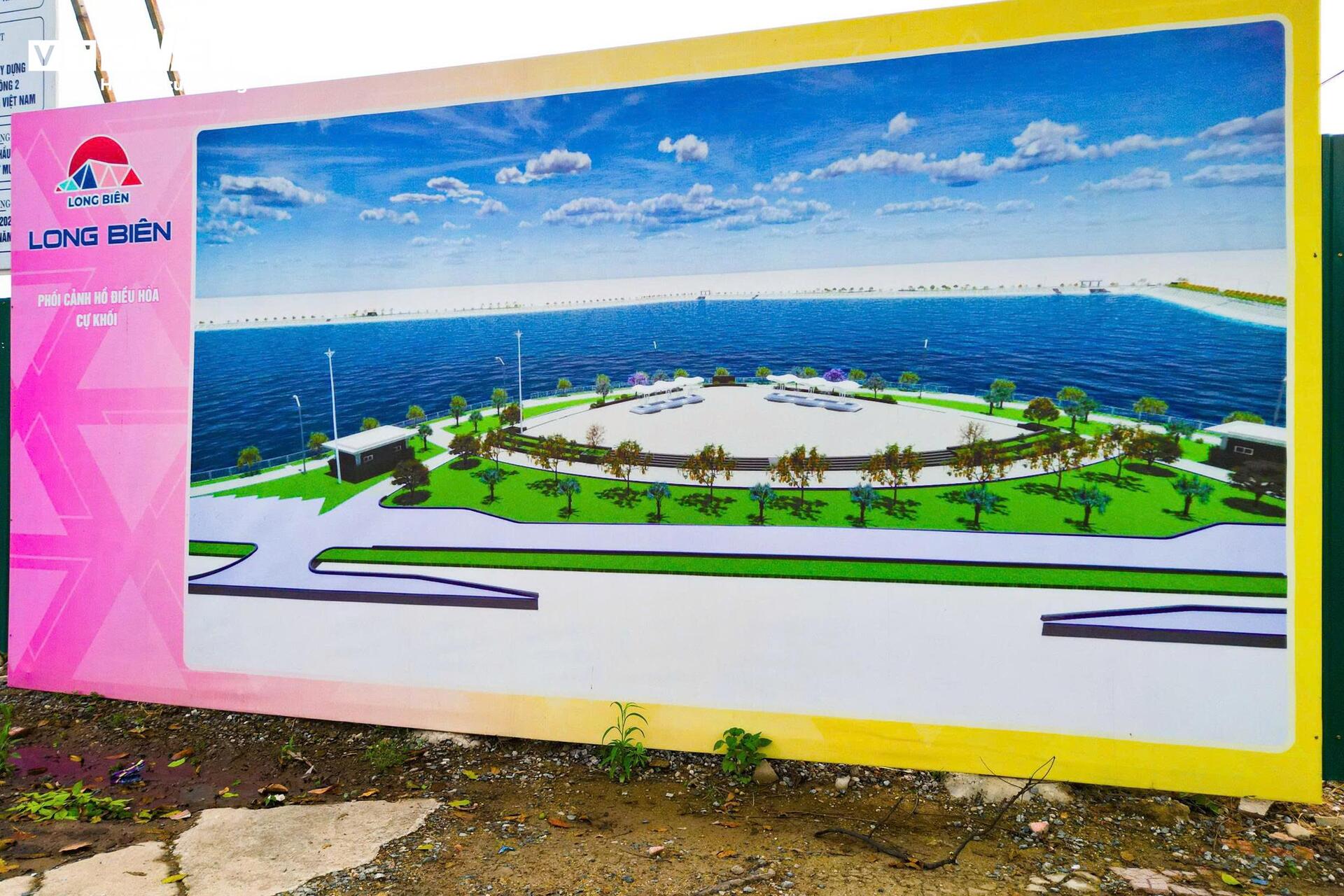 Si&ecirc;u hồ Long Bi&ecirc;n 30ha giảm ngập cho khu vực ph&iacute;a Đ&ocirc;ng H&agrave; Nội v&agrave;o năm 2027 - Ảnh 3.